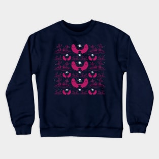 Pink spooky ghosts Crewneck Sweatshirt